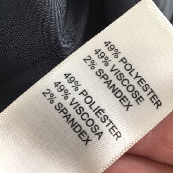 Doncaster Womens Gray Button Front Blazer Gathered Waist Size 4P New - Picture 12 of 13